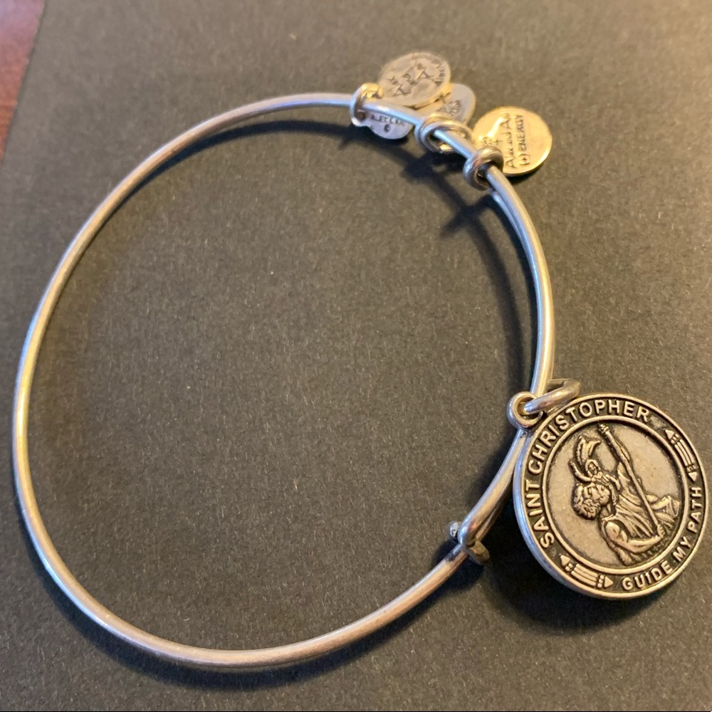 Alex and Ani Silver Saint Christopher Bracelet